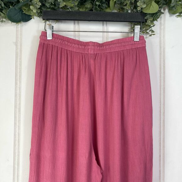 Kimberly Hope High Rise Casual Pants size LARGE Pink Vintage Lightweight Summer - Picture 4 of 7